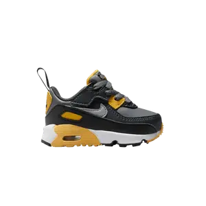 Кроссовки Nike Air Max 90 EasyOn TD Smoke Grey Yellow, серый