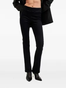 Расклешенные брюки Dani без застежки AllSaints, черный