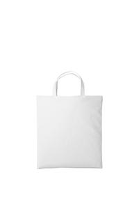 Хлопковая сумка-шопер с короткой ручкой Nutshell, белый