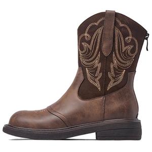 JOSINY Женские полусапожки светло-коричневые/тёмно-коричневые — тёмно-коричневые, цвет Dark Brown