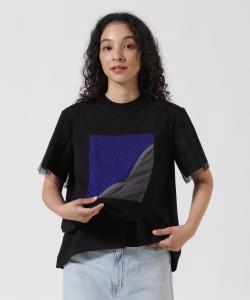 Футболка из сетчатой ткани AULA AILA (Aura Aila), изготовленная по специальному заказу B'2Nd, цвет Black