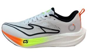 Амортизирующие износостойкие низкие кроссовки для спринта, длительных дистанций, тренировок, марафона мужские бело-черные Erke, Erke Белый/Глубокий Черный