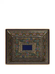 Фарфоровый поднос с узором пейсли (20 x 16 см) Etro Home, синий