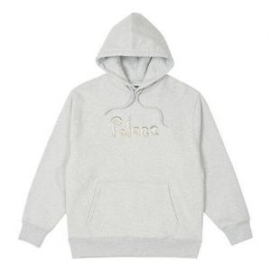 Толстовка liquid hoodie 'grey marl' Palace, серый