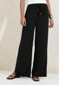 Широкие штанины, слегка облегающие брюки Lipsy, Black Nude