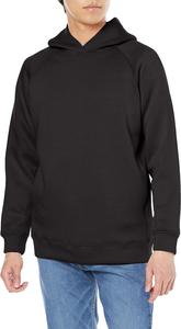 Толстовка LIFEMAX из гофрированного трикотажа, эластичная толстовка с полицинковой обработкой, MS2132, унисекс для взрослых, черный