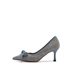 Туфли на тонком каблуке высотой 7 см для женщин ELLE, Gray