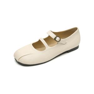 Плоские туфли Мэри Джейн для женщин TAFN, Apricot
