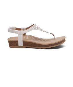 Женские сандалии Evelyn на тонкой подошве, цвет слоновая кость Aetrex
