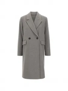 Двубортное пальто Kaos, серый