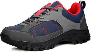 Мужские походные кроссовки водонепроницаемые, низкие, для улицы и троп, дышащие, с противоскользящей подошвой, для путешествий, прогулок и приключений в любое время года Qacksv, синий