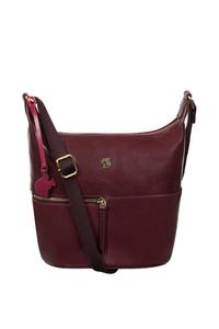 Сумка на плечо 'Little Kristin' из кожи сливового цвета Conkca London, фиолетовый