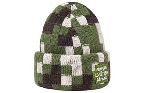 Шапка мужская Louis Vuitton, зеленый / белый