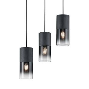 Подвесной светильник Trio Robin Typ C, дымчатое стекло / сталь - 3-световые