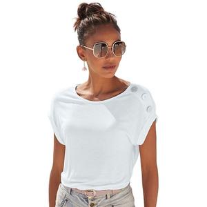 Женский топ с пуговицами Lascana, Ivory