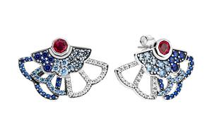 Pandora Серьги-гвоздики Women's Blue/Pink