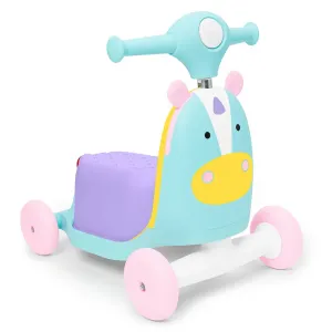 Детский электромобиль Skip Hop 3 в 1 Zoo Unicorn Ride On, розовый