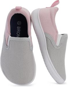 Детские кроссовки BRONAX X WHITIN с широким носком, розовый/серый