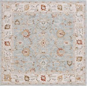 Ковер SAFAVIEH, 201 x 201 см, Hamilton Collection, Blue & Gold, традиционный восточный дизайн, не линяет и прост в уходе, идеален для помещений с высокой проходимостью в гостиной, спальне (HLT102M)