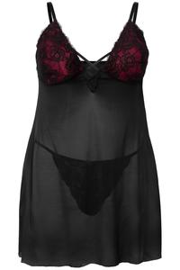 Ulla Popken Пеньюар в черном цвете