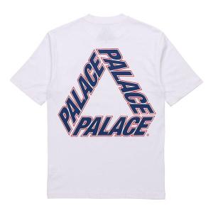 Футболка PALACE P3 Team T-Shirt Dark Back Large Logo Printing Short Sleeve Unisex White, белый