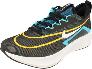 Кроссовки для бега в зале Nike Mens Zoom Fly 4 Trainer, Black/White/Yellow/Blue