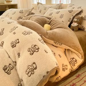 Disney Комплект постельного белья, 4 предмета, простыня, размер 220x240 см