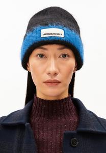 Шапка ARMEDANGELS JUPILAA STRIPED UN-WASTED , Black-Dark Wave/Black