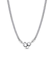 Ожерелье Pandora Moments Studded Chain Necklace, стерлинговое серебро