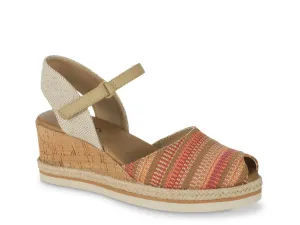 Acadia Wedge Сандалии Baretraps, Coral/Multicolor