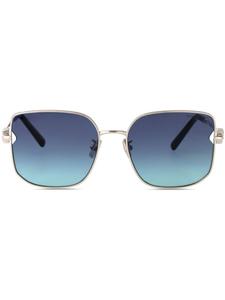 Солнцезащитные очки в квадратной оправе Tiffany & Co Eyewear, серебряный