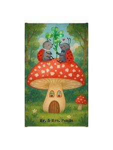 Mr. & Mrs. Panda Полотенце с изображением божьей коровки и гриба, без застежки    белого цвета