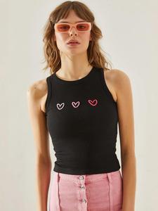 Bianco Lucci Топ в черном цвете