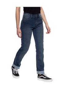 Байкерские джинсы с пятью карманами изготовленные по индивидуальному заказу Queen Kerosin, голубой