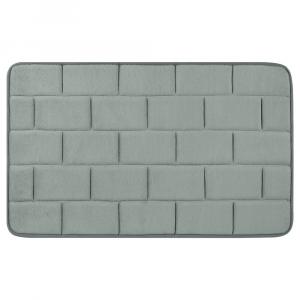 Коврик для ванной из пены с эффектом памяти, мягкий впитывающий, нескользящий, толстый, сухой, быстрый коврик, напольная ванна для ванной комнаты, 16 x 24 дюйма Unique Bargains, цвет Light Gray