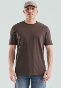 Футболка QS Basic T-shirt, Dunkelbraun/Dark Brown