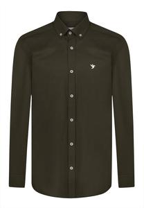 Рубашка на пуговицах классического кроя Felix Hardy, темно-зеленый