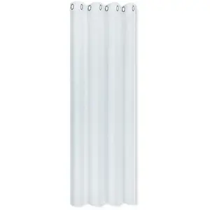 Штора MIRANDA с люверсами, 1 шт., размеры ВxШ: 235x140 см, полупрозрачная Happy Home, белый