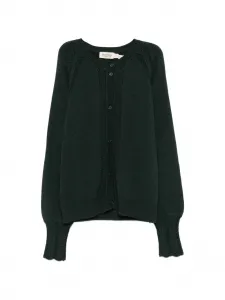 Вязаный кардиган с плетеным узором MAR MAR COPENHAGEN KIDS, зеленый