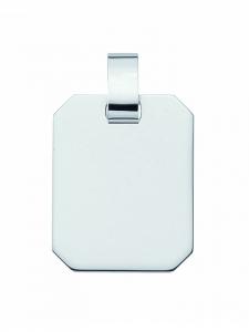 Adeliás Женский кулон из серебра 925 пробы с гравированной пластиной