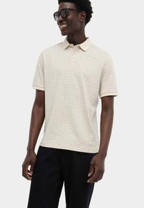 Поло Marks & Spencer HOUNDSTOOTH PRINT, Ecru/Off-White