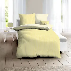 Постельное белье Dream Sleep Mako-Satin Eternity Combo Yellow 160x210 см + 65x100 см Traumschlaf