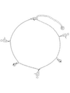 Adeliás Женский кулон из нержавеющей стали с жемчужиной, серебристый