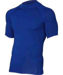 Футболка с коротким рукавом, имитация бронежилета, тренировочная, мужская, бренд Under Armour, материал HeatGear, цвет синий