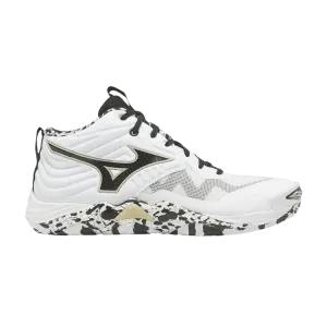 Кроссовки Mizuno Wave Momentum Elite Mid 'White Black', белый