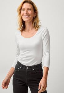 Рубашка с длинным рукавом 3/4 ÄRMELN Ellos Collection, белый