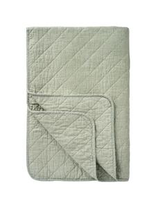 IB Laursen Полосатое стеганое одеяло зеленого цвета