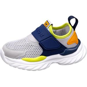 Нескользящие, износостойкие, дышащие, низкие детские сандалии для детей BOBDOG, серый