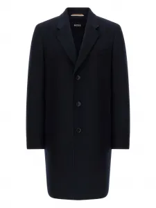 Пальто на одной пуговице Boss, синий