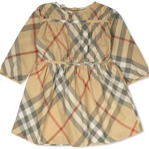 Платье beige для малышей Burberry, бежевый